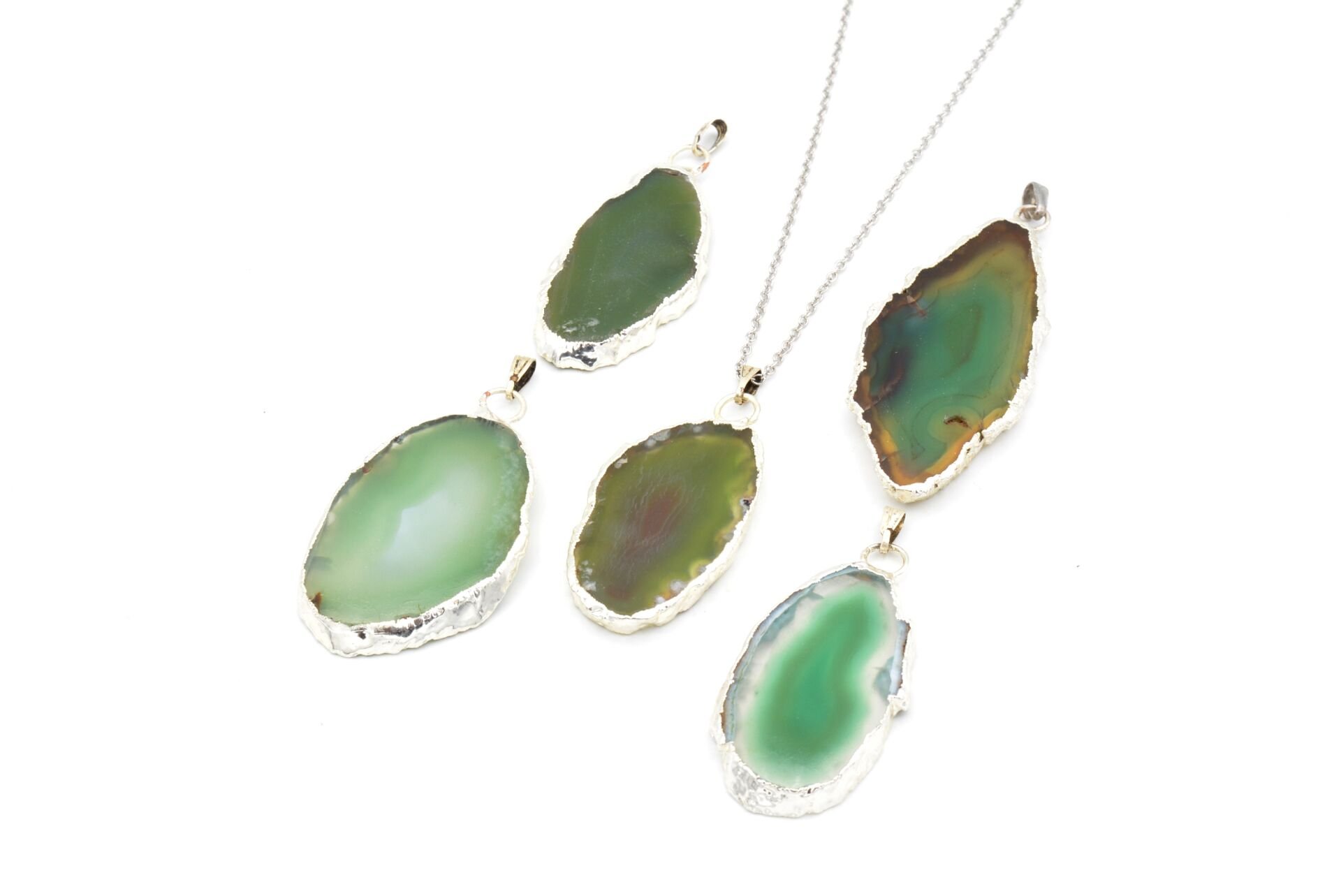 DOĞAL YEŞİL AKİK KOLYE UCU 1.KALİTE 006