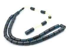 Ahmet Eryılmaz İmzalı Kesme Model Lacivert Ateş Kehribar Tesbih