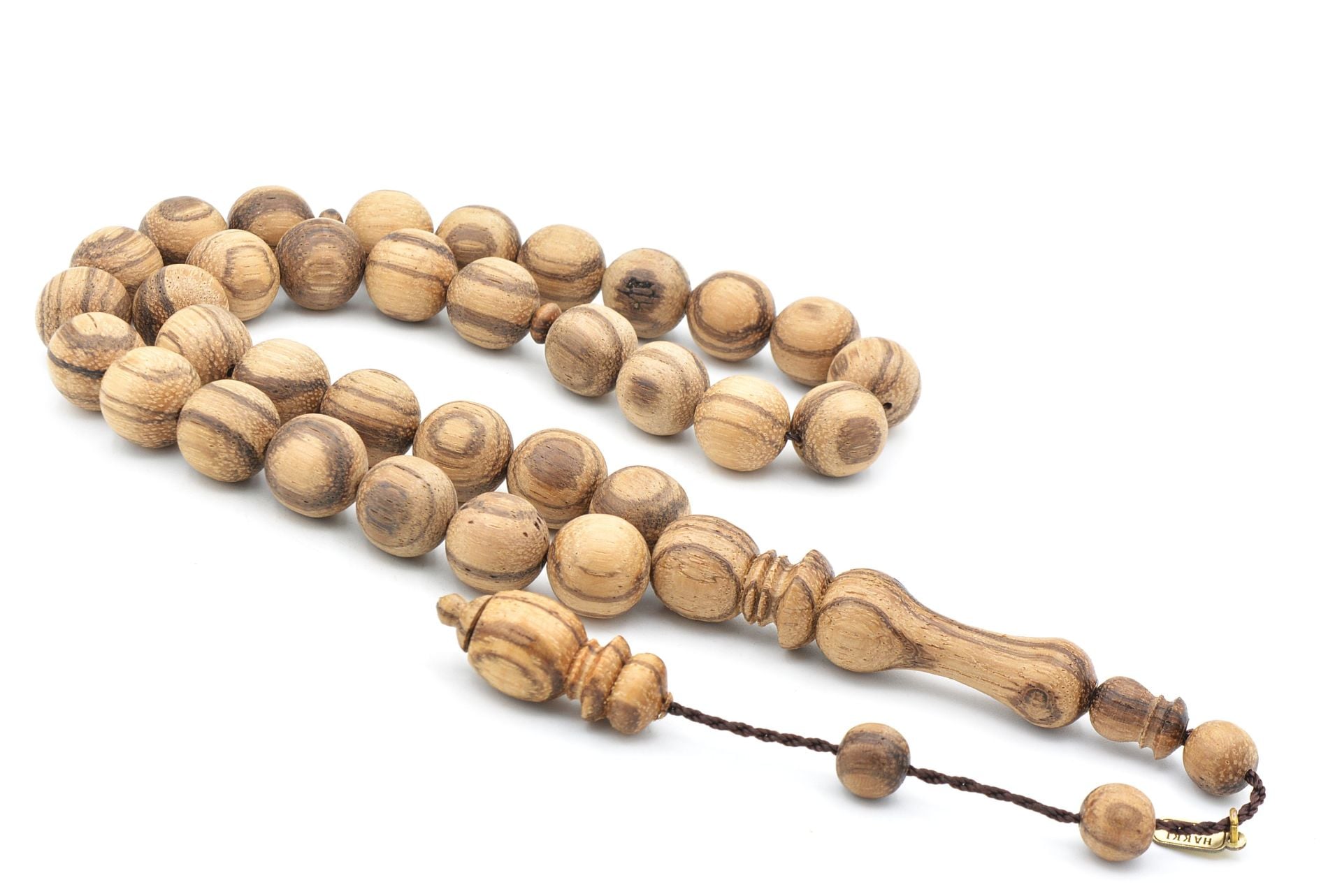 Hakkı Usta İmzalı Küre Kesim İri Boy Mis Kokulu Öd Ağacı Tesbih 12 Mm