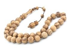 Hakkı Usta İmzalı Küre Kesim İri Boy Mis Kokulu Öd Ağacı Tesbih 12 Mm