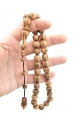 Hakkı Usta İmzalı Küre Kesim İri Boy Mis Kokulu Öd Ağacı Tesbih 12 Mm