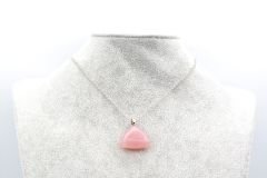 HAKİKİ DOĞAL PEMBE KUVARS KOLYE UCU 1.KALİTE 012