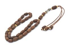 Turan Erdiren Usta İşi Koyu Zeytin Çekirdeği Tesbih