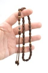 Turan Erdiren Usta İşi Koyu Zeytin Çekirdeği Tesbih