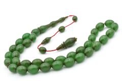 Ahmet Mstef Yapımı Beyzi Kesim Yeşil Katalin Tesbih