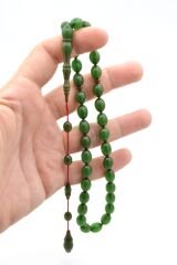 Ahmet Mstef Yapımı Beyzi Kesim Yeşil Katalin Tesbih