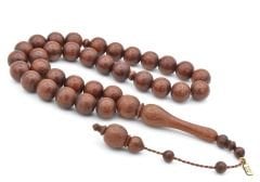 Hakkı Usta İmzalı Sistemli Küre Kesim İri Boy Gül Ağacı Tesbih 12 Mm