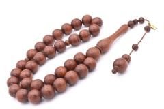 Hakkı Usta İmzalı Sistemli Küre Kesim İri Boy Gül Ağacı Tesbih 12 Mm