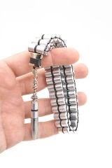 Zamak Malzemeli Usta İşi Mermi Kovanı Tesbih