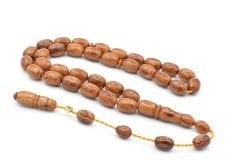 Enes Abdo İmzalı Kapsül Kesim Kahverengi Çekoslavak Katalin Tesbih