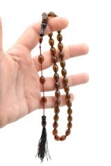 USTA İŞİ SİSTEMLİ ARPA KESİM YEŞİL SIKMA KEHRİBAR TESBİH 093