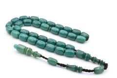 Hakkı Usta İmzalı Kapsül Kesim İri Boy Mavi Katalin Tesbih