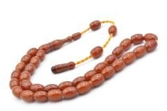 USTA İŞİ SİSTEMLİ BEYZİ KESİM ÇUBUK MALZEME SARI SIKMA KEHRİBAR TESBİH 118