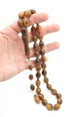 Usta İşi Sistemli Beyzi Kesim Dev Boy Ceylan Boynuzu Tesbih