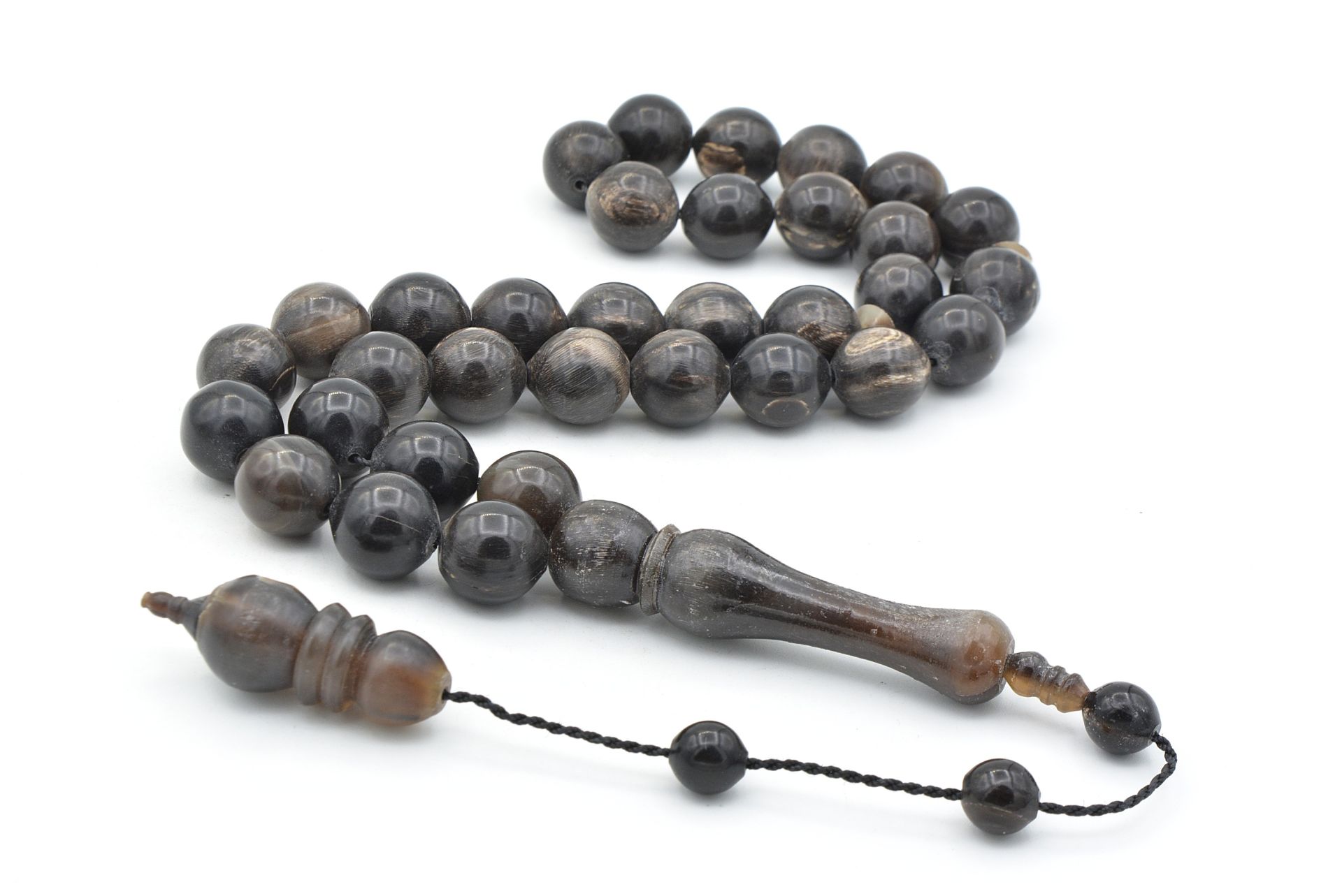 Usta İşi Sistemli Küre Kesim Dev Boy Bufalo Boynuzu Tesbih