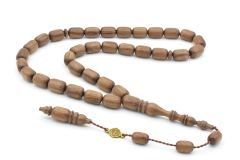 Usta İşi İmzalı Kapsül Kesim Kokulu Sandal Ağacı Tesbih