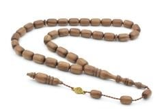 Usta İşi İmzalı Kapsül Kesim Kokulu Sandal Ağacı Tesbih