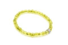Hakiki Doğal Olivin Peridot Taşı Bileklik 6 Mm