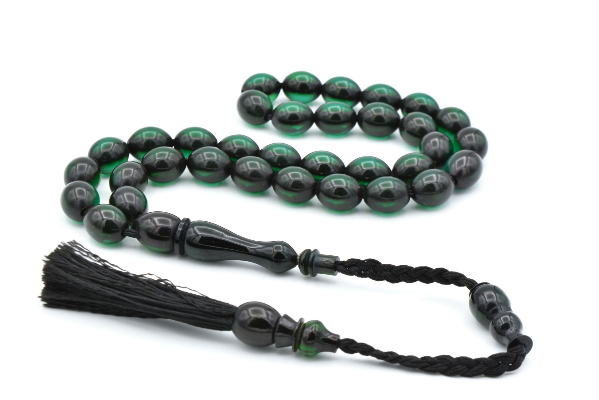 USTA İŞİ SİSTEMLİ BEYZİ KESİM PETROL MAVİSİ SIKMA KEHRİBAR TESBİH 079