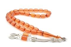 0.6 Şeffaf Delim Kapsül Kesim Açık Pembe Ateş Kehribar Tesbih