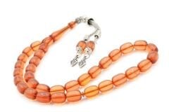 0.6 Şeffaf Delim Kapsül Kesim Açık Pembe Ateş Kehribar Tesbih