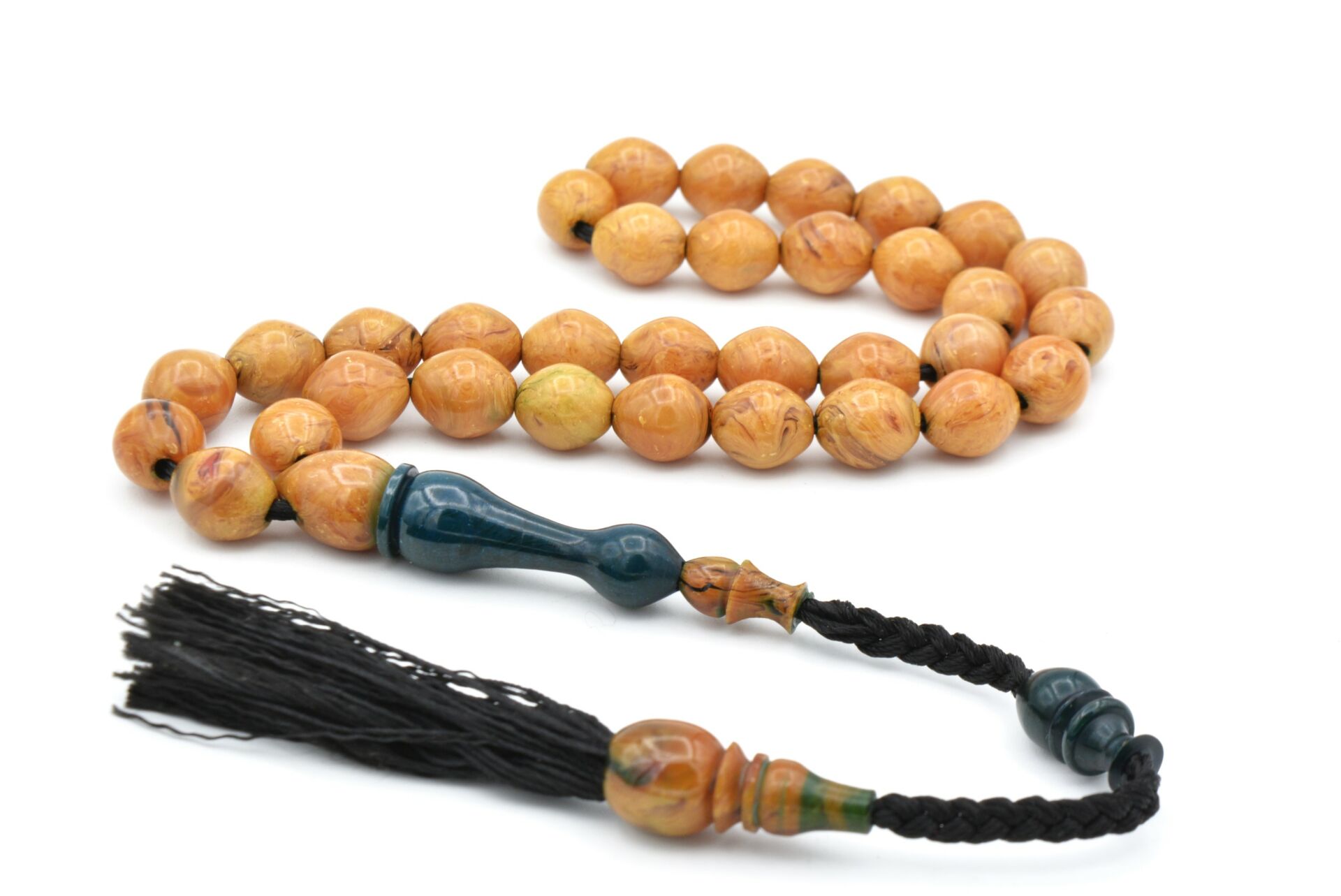 USTA İŞİ SİSTEMLİ BEYZİ KESİM KREM RENGİ SIKMA KEHRİBAR TESBİH 073