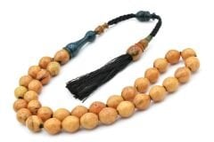 USTA İŞİ SİSTEMLİ BEYZİ KESİM KREM RENGİ SIKMA KEHRİBAR TESBİH 073