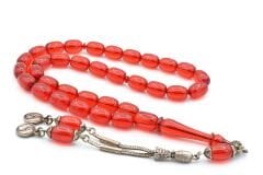 0.6 Şeffaf Delim Kapsül Kesim Turuncu Ateş Kehribar Tesbih