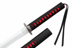 90 Cm Paslanmaz Çelik Siyah Samurai Kılıcı Katana Stand ve Kılıf Hediyeli