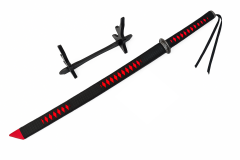 90 Cm Paslanmaz Çelik Siyah Samurai Kılıcı Katana Stand ve Kılıf Hediyeli