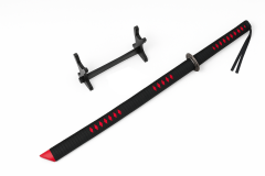 90 Cm Paslanmaz Çelik Siyah Samurai Kılıcı Katana Stand ve Kılıf Hediyeli