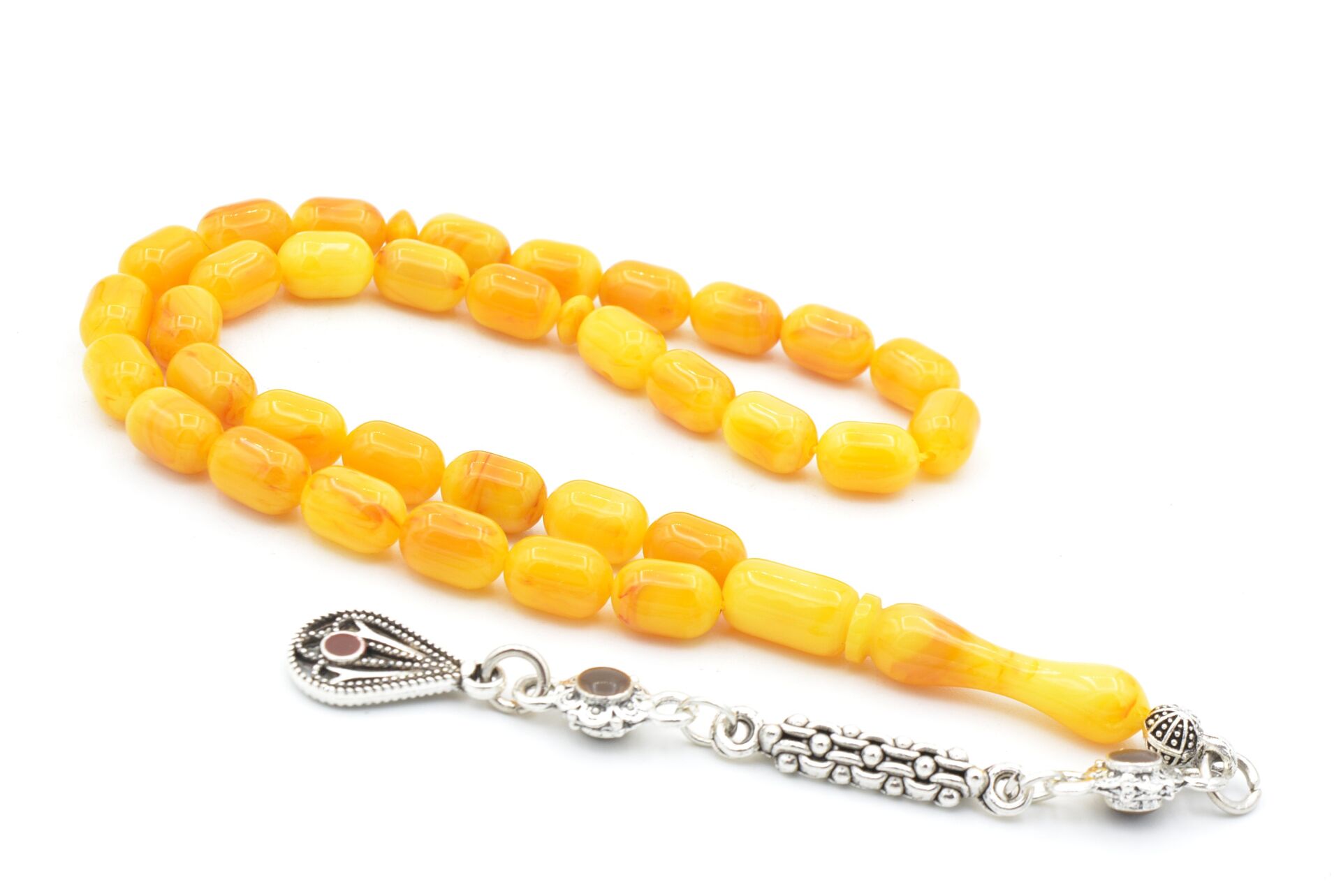 Kapsül Kesim Günlük Boy Hareli Turuncu Beyrut Kehribar Tesbih