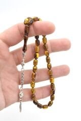 Kapsül Kesim Günlük Boy Sarı Kahverengi Beyrut Kehribar Tesbih