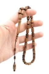 Usta İşi Sistemli İri Boy Kapsül Kesim Ceviz Ağacı Tesbih