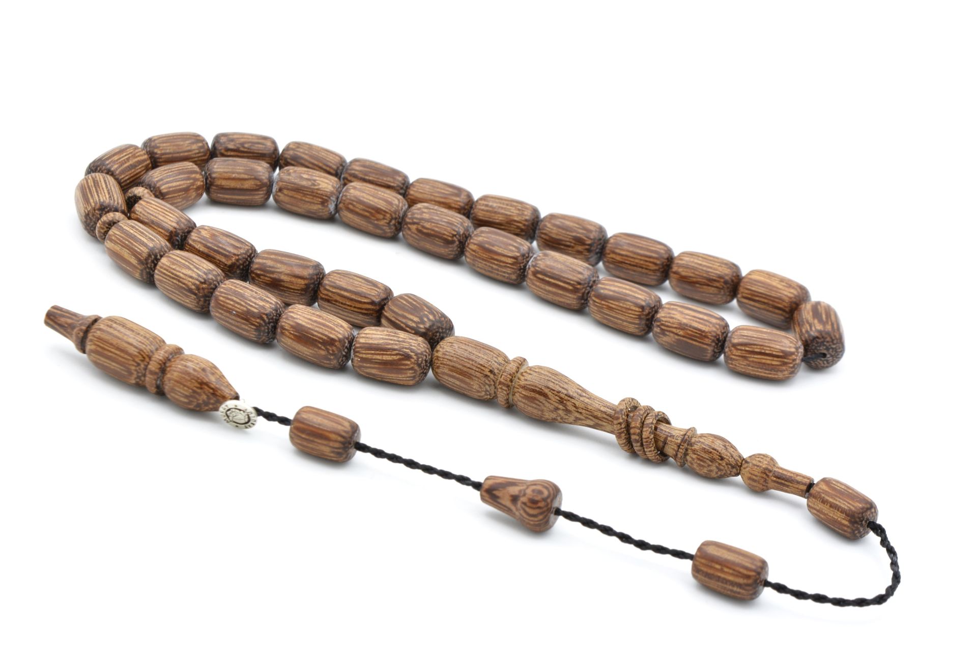 Murat Akbulut İmzalı Kahverengi Abanoz Ağacı Tesbih