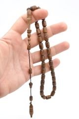 Murat Akbulut İmzalı Kahverengi Abanoz Ağacı Tesbih