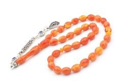 Beyzi Kesim Günlük Boy Sarı Kırmızı Beyrut Kehribar Tesbih