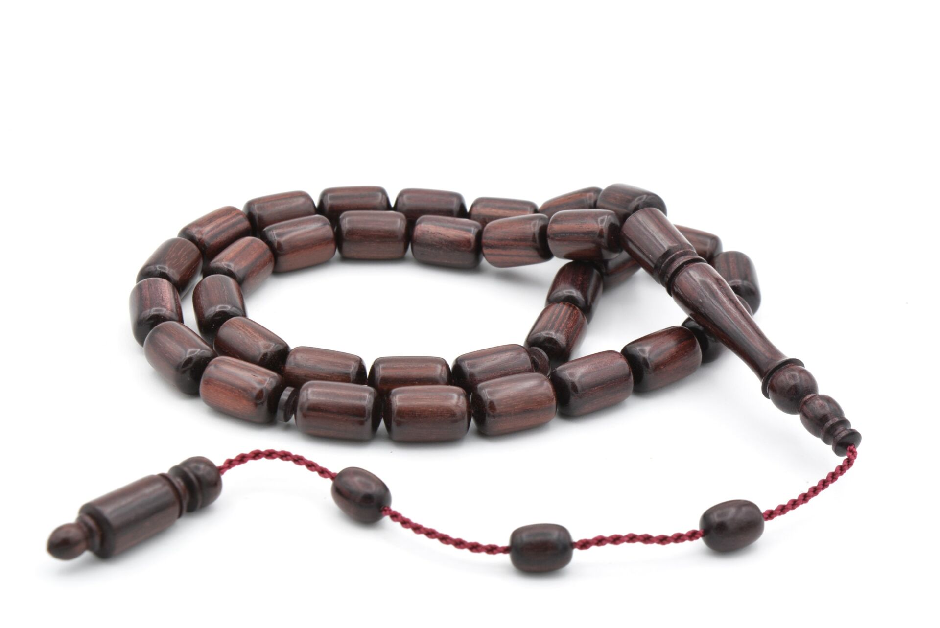 Usta İşi Sistemli Kapsül Kesim Kral Ağacı Tesbih