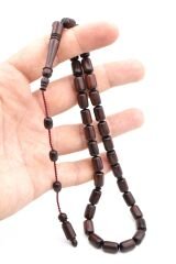 Usta İşi Sistemli Kapsül Kesim Kral Ağacı Tesbih