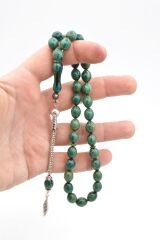 Gümüş Kamçılı Sığırcık Kesim Hareli Turkuaz Katalin Tesbih