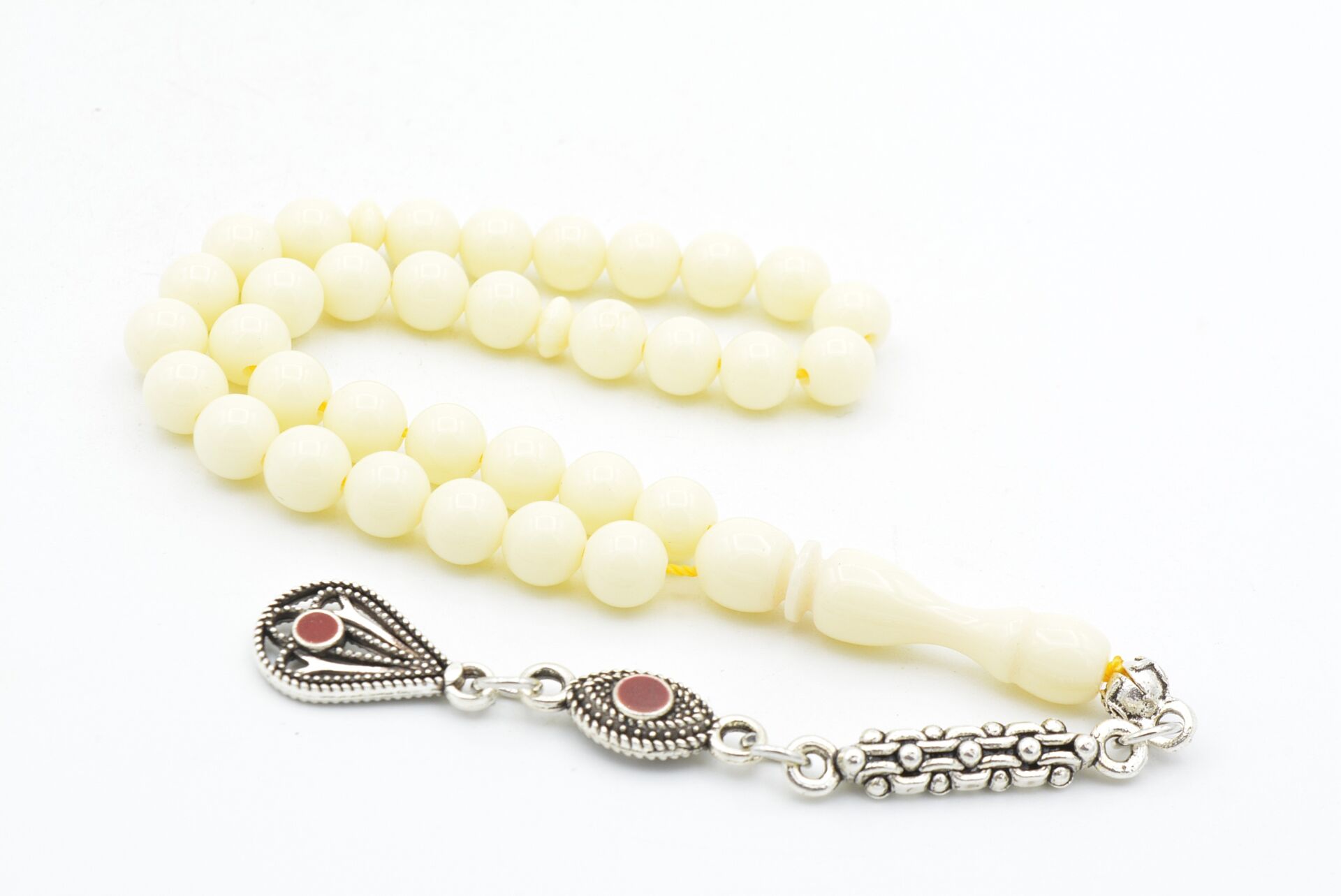 Küre Kesim Bilek Boy Beyaz Beyrut Kehribar Tesbih