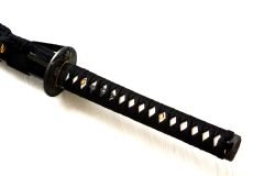 103 Cm Paslanmaz Çelik Siyah Samurai Kılıcı Katana