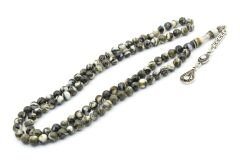 Küre Kesim 99 luk Yeşil Beyaz Beyrut Kehribar Tesbih