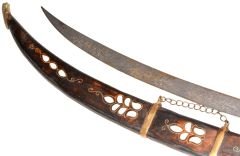 86 Cm Dekoratif El İşi Sedef İşlemeli Kılıç