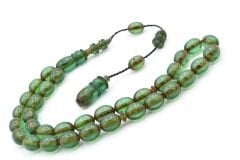 Usta İşi Sistemli Beyzi Kesim Mavi Katalin Tesbih