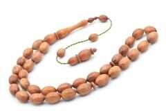 Usta İşi Sistemli Beyzi Kesim İri Boy Gergedan Ağacı Tesbih