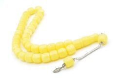 Tekerlek Kesim İri Boy Beyrut Damla Kehribar Tesbih