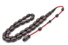 Ahmet Emin Yapımı Osmanlı Model İri Boy Vişne Sıkma Kehribar Tesbih