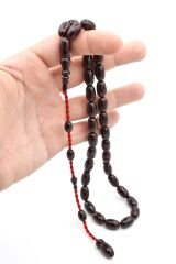 Ahmet Emin Yapımı Osmanlı Model İri Boy Vişne Sıkma Kehribar Tesbih