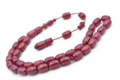 Usta İşi Sistemli Kapsül Kesim Mor Katalin Tesbih